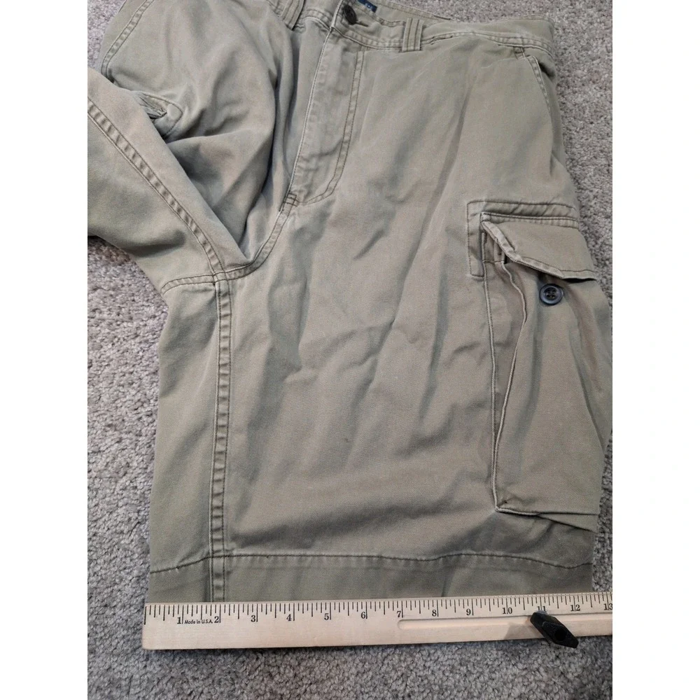Polo Ralph Lauren Mens Olive Green Cotton Twill Cargo‎ Shorts Size 34 Utility